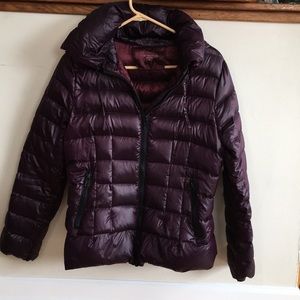 Plum down coat